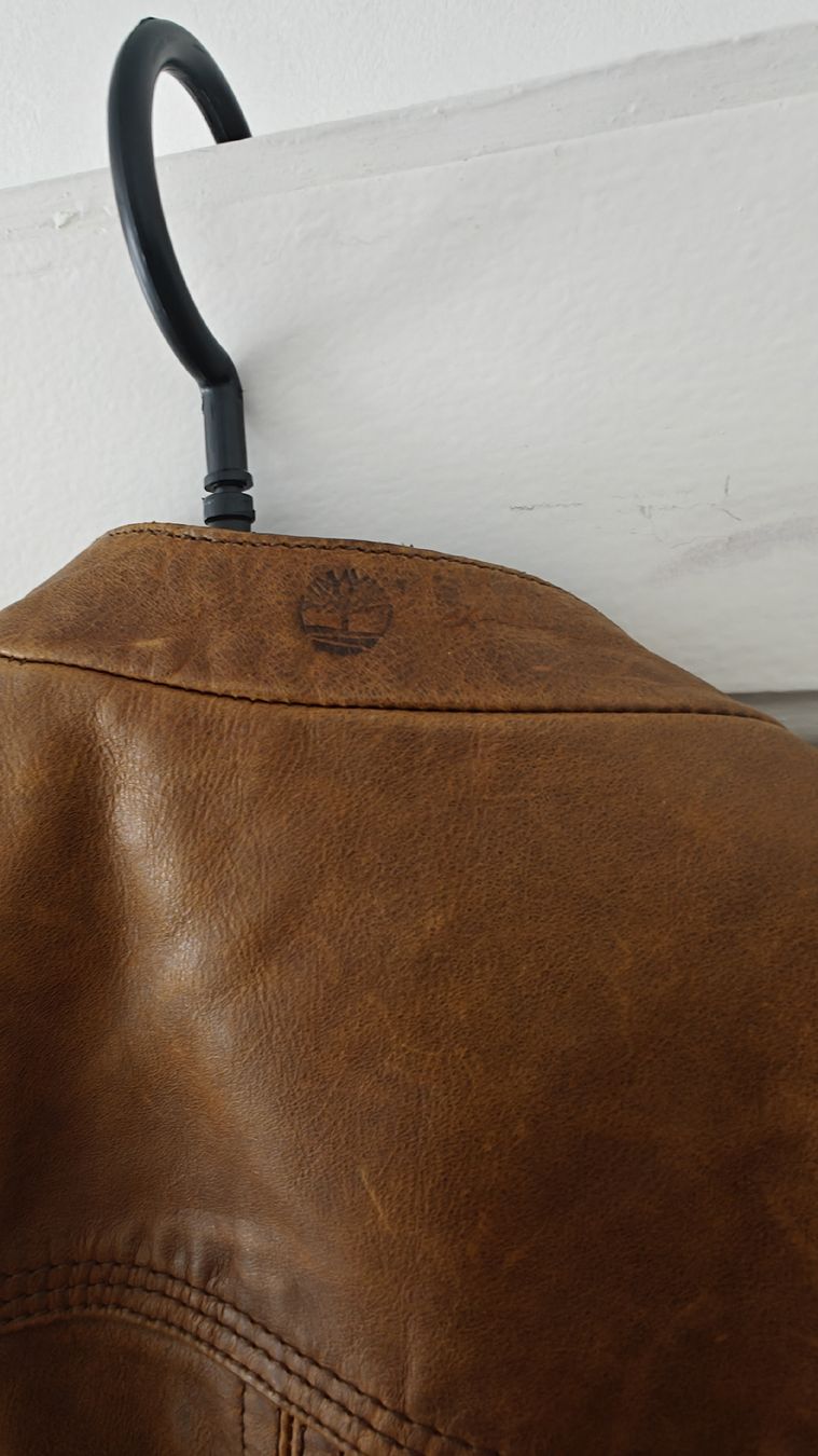 Timberland Giacche: Timberland Leather Jacket -  Brown, Size L – Usato da Vevey venduto da dal_2m29 3