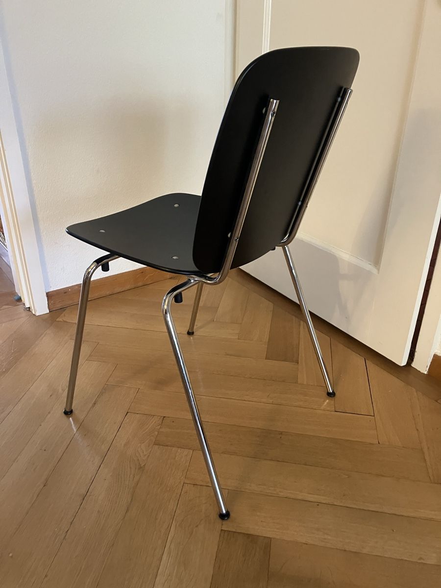 Stühle: Stuhl Hans Coray Seledue schwarz – Neu (gemäss Beschreibung) aus Bern von Tschicken 1