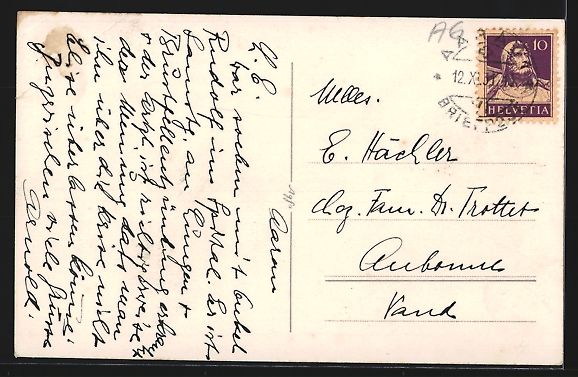 Cartes postales: AK Aarau, Strassenpartie mit Restaurant – D'occasion à Berlin par bartko-reher 1