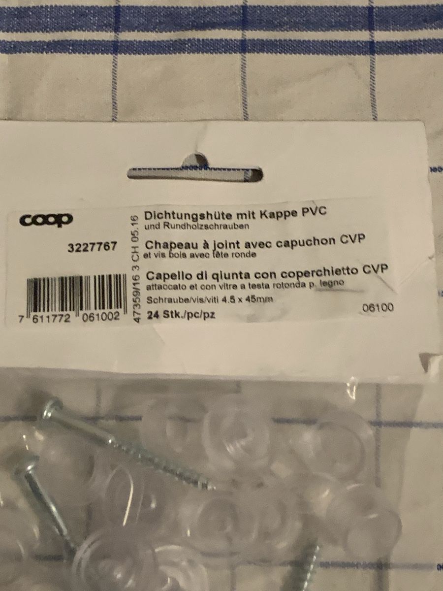 Tutti gli attrezzi: Dichtungshüte mit Kappe PVC, 24 Stk. Neu – Nuovo (secondo la descrizione) da Bärschwil venduto da Ranron1970 1