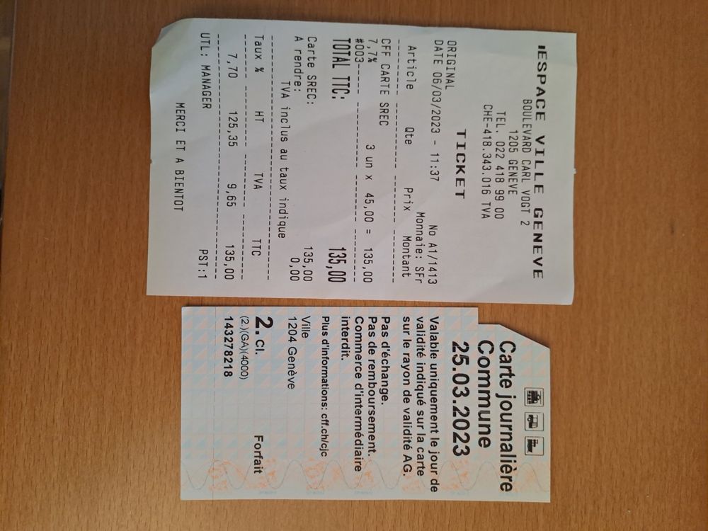 Billet CFF Kaufen auf Ricardo