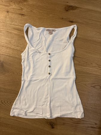 Anna Field Top, weiss, gerippt, Gr. S - Sommer Must-Have!