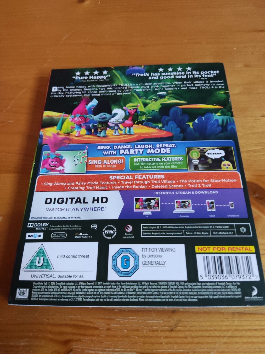 Tutti i DVDs: Trolls - Blu-ray (Party Edition) – Usato da Oberembrach venduto da giu_7ksd 1
