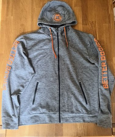 BETTER BODIES Hoodie Grösse L Grau