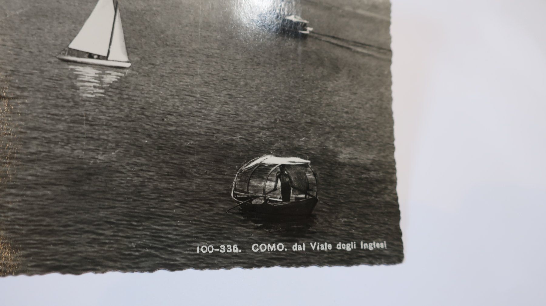 Ansichtskarten: Como dal viale degli Inglesi  1947 – Gebraucht aus Cormoret von Pascalll2001 2