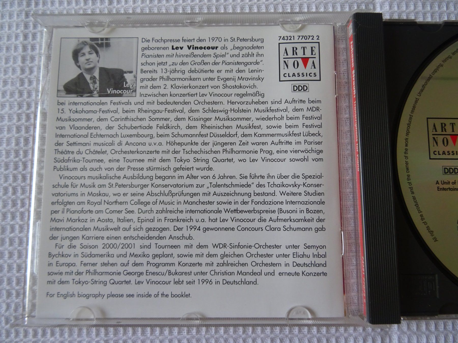 CD: Johann Strauss, Klaviertranskriptionen – Usato da Bilten venduto da Bora3 3