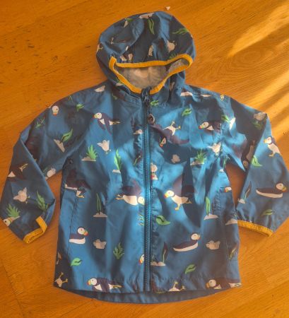 Frugi Regenjacke blau Papageientaucher Grösse 92-98