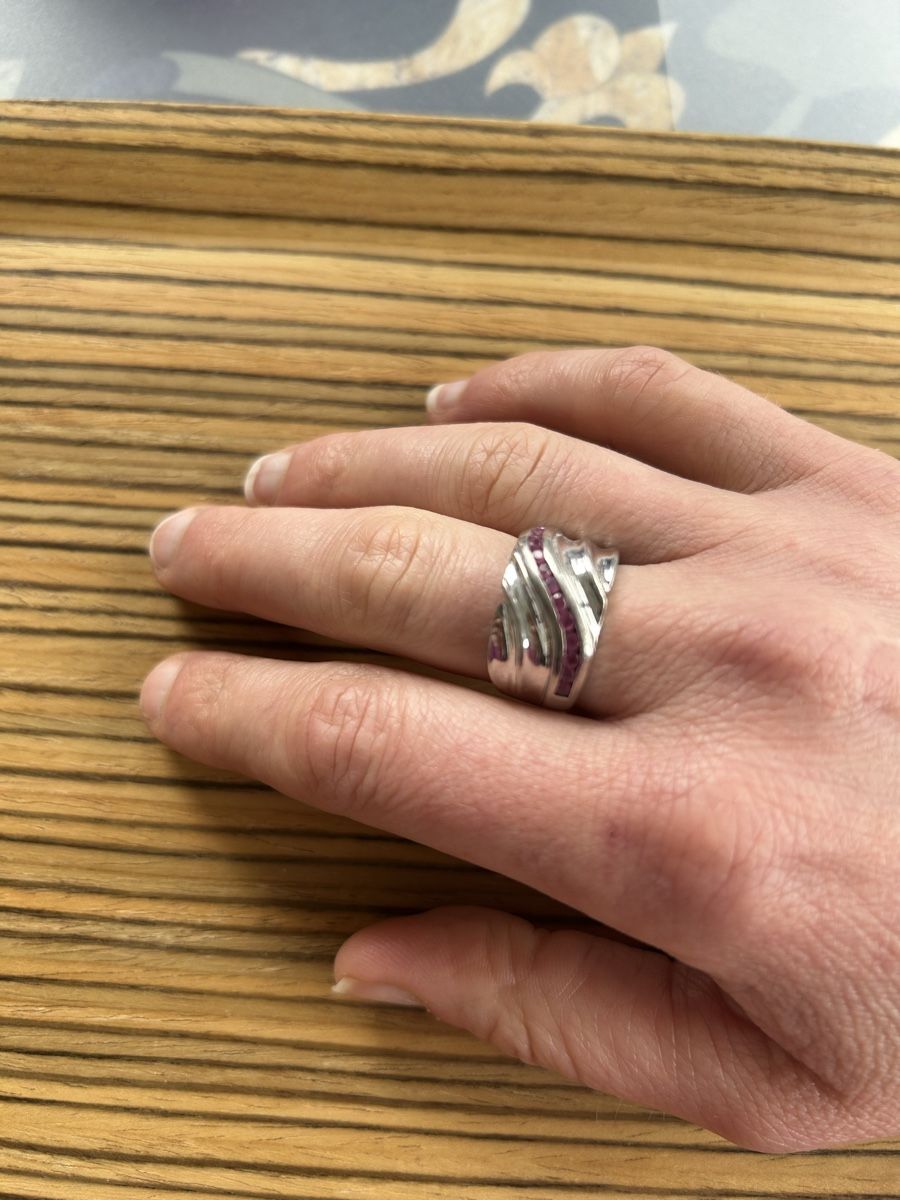 Ringe: Ring Silber 925 mit Rubinen – Gebraucht aus Birsfelden von Exclusivity