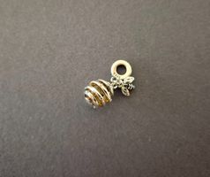Silber Charm Honig und Biene +Garantie