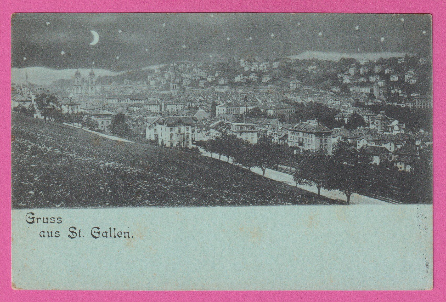 Ansichtskarten: Gruss aus St. Gallen – Gebraucht aus Einsiedeln von dillie