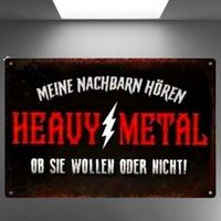 🤘🔥 Für echte Metalheads: Vintage-Schild 🤘⚡