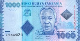 Tansania 1000 Schilling 2011 UNC
