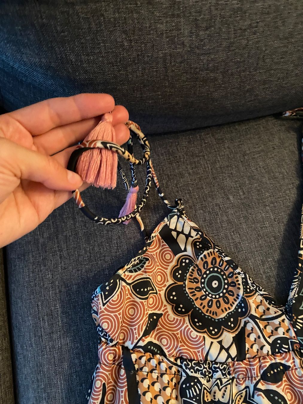 Vestiti: Sommerliches Maxikleid mit Blumenmuster, Grösse S – Nuovo (secondo la descrizione) da Kloten venduto da swarovski16 3