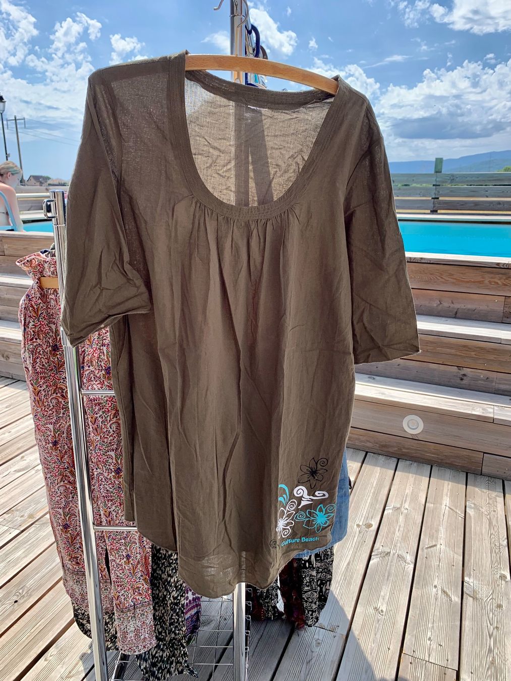 Kleider: Robe tunique Culture Beach kaki T38 – Neu (gemäss Beschreibung) aus Perroy von barballalla