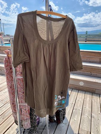 Robe tunique Culture Beach kaki T38
