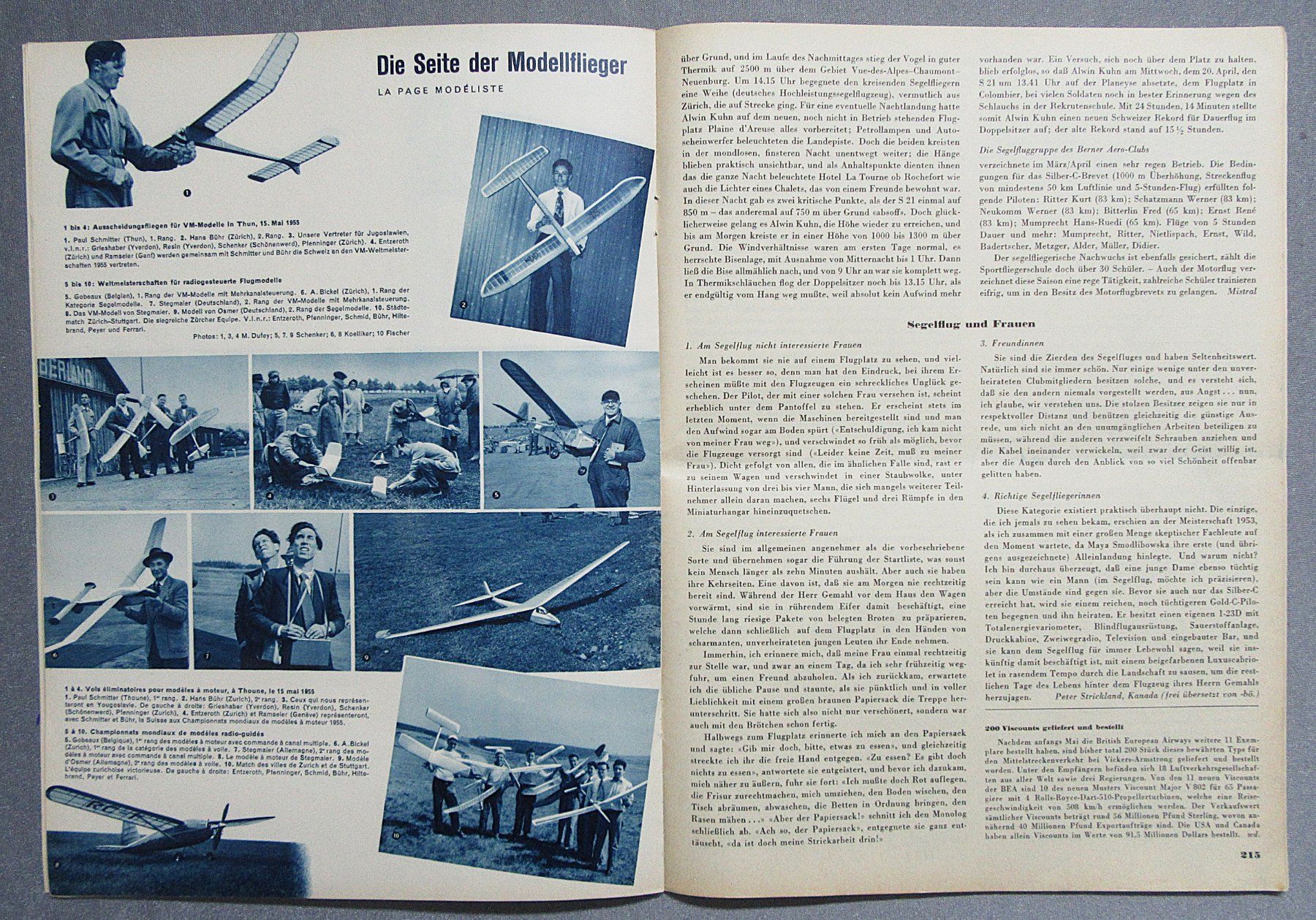 Riviste & Magazine: Schweizer Aero-Revue - Heft Nr.6 von Juni 1955 – Usato da Auenstein venduto da Padabimbim 6