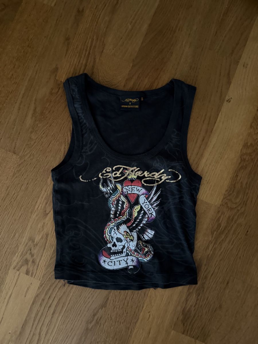 Ed Hardy Top: Ed Hardy Top Skull Snake Print Black Size S – Nuovo (secondo la descrizione) da Ruswil venduto da ahaha.ok