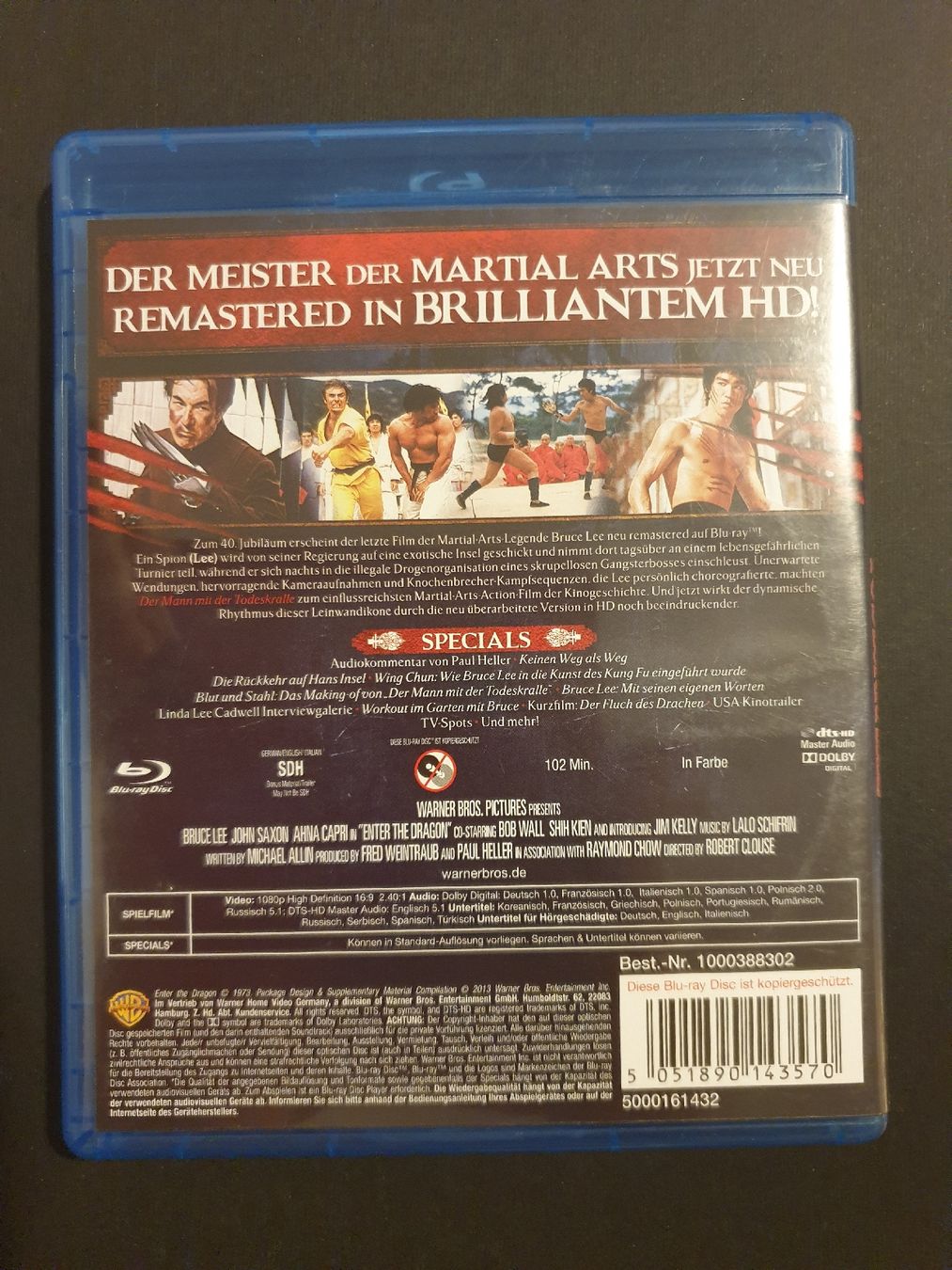 Tutti i DVDs: Bruce Lee - Der Mann mit der Todeskralle Blu-ray Disc – Usato da Steffisburg venduto da Blue_bj5g 1