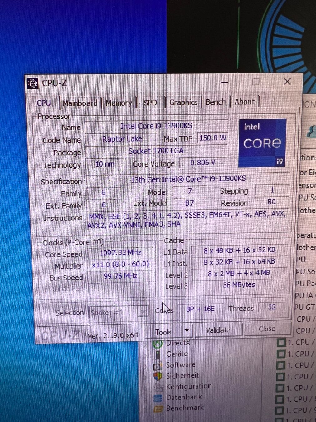 Intel Componenti elettronici: Intel Core i9-13900KS Prozessor LGA1700 – Usato da Mellingen venduto da dmi_nps2 1