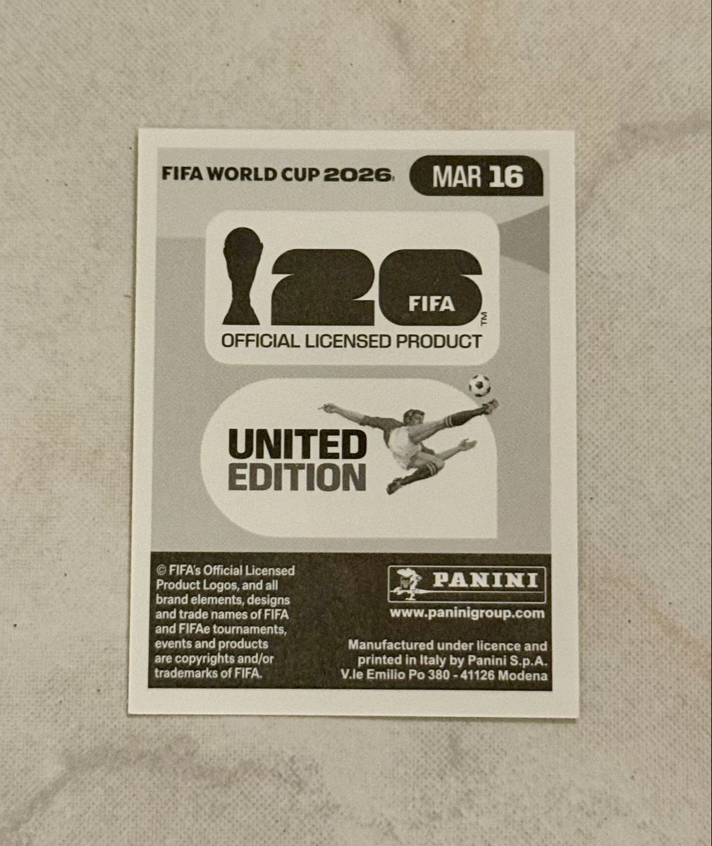 Panini Cartes à collectionner: Panini WM 2026!!! MAR 16 – Neuf (Voir description) à Oberentfelden par NunoLouro 1