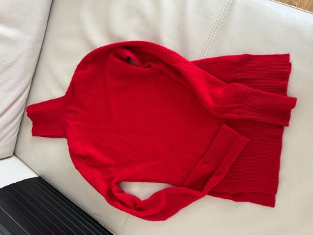 JUST CASHMERE Rollkragenpullover Rot, Gr. S/36