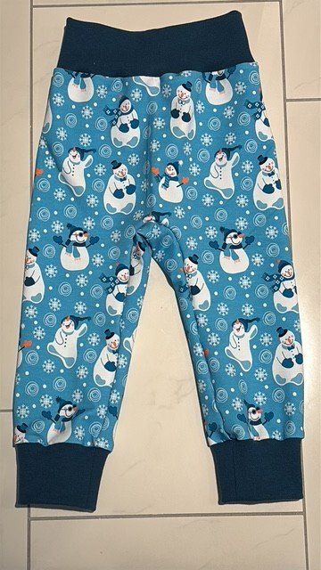 Pantaloni: Sweat Pumphose mit Schneemann Gr. 92/98 Neu – Nuovo e nell'imballaggio originale da Rietheim venduto da Nugger