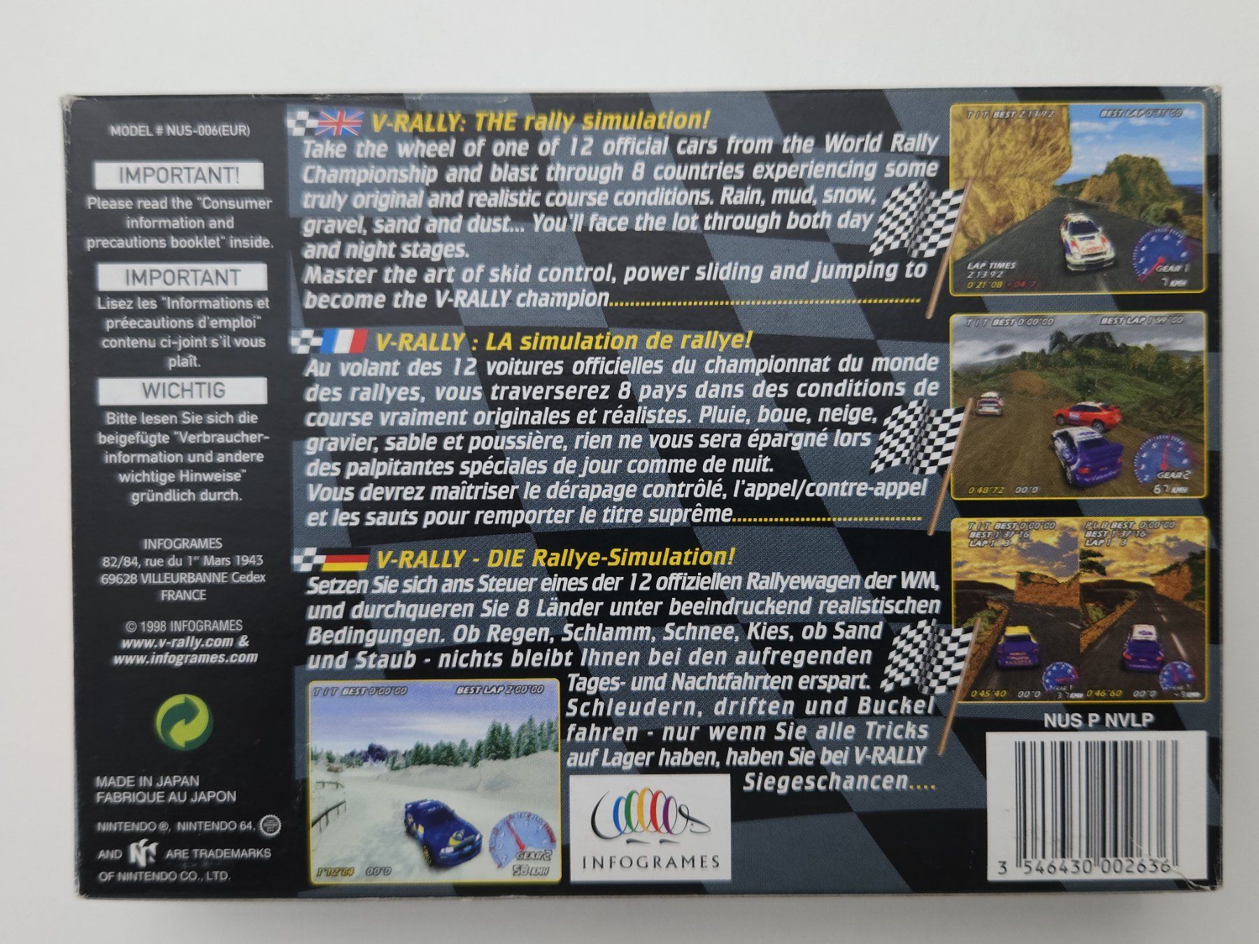 Nintendo Giochi: V-Rally Edition 99 - N64 – Usato da Autigny venduto da zel_gvl5 1