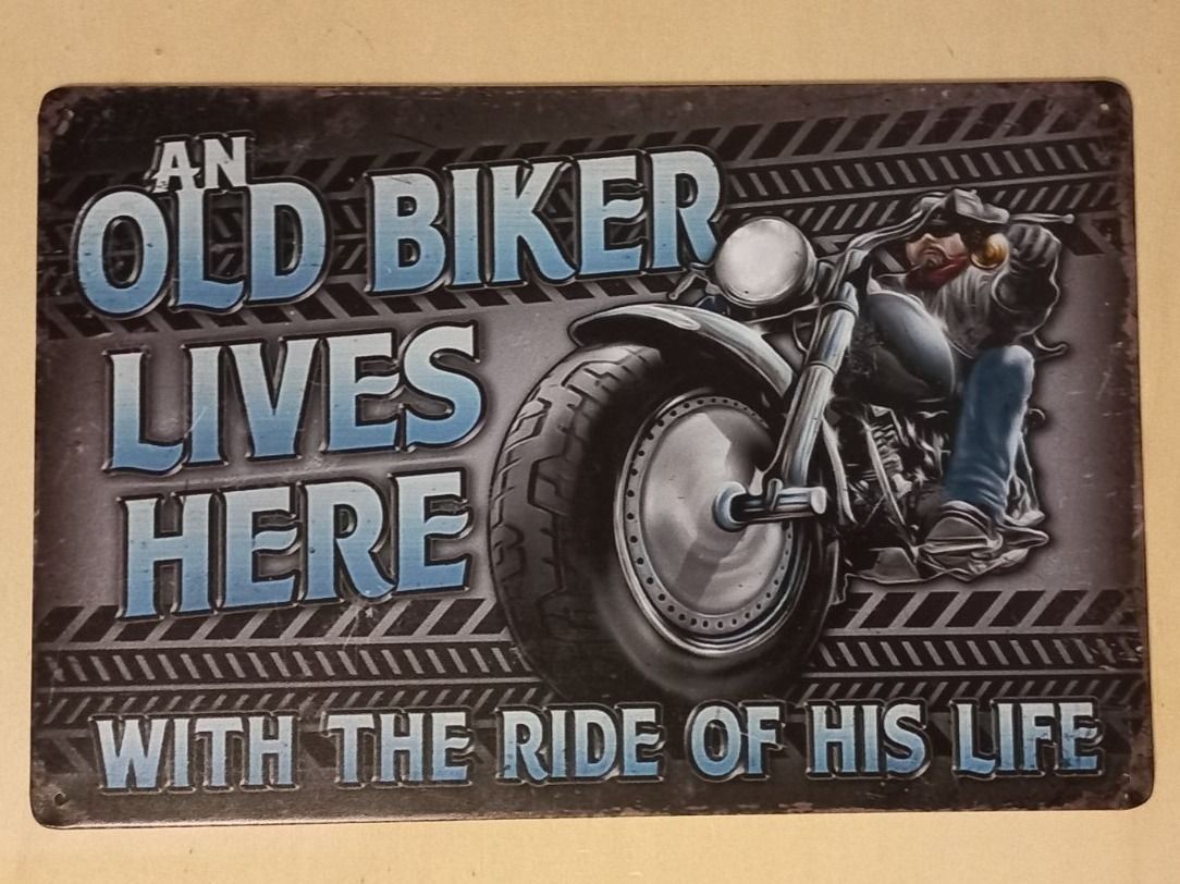 Insegne: Old Biker Blechschild – Nuovo (secondo la descrizione) da Alberswil venduto da mech350