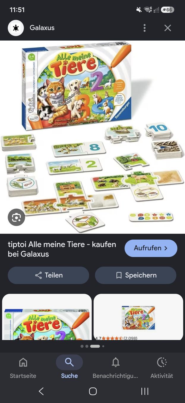 Tiptoi Giocattoli: Tiptoi Set Spiele und Tasche – Usato da Orpund venduto da tosa_stu 1