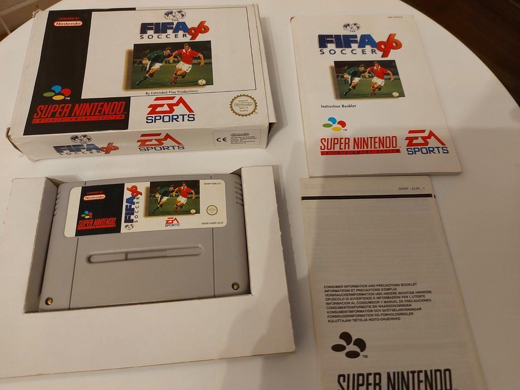 Nintendo Giochi: Fifa 96 Super Nintendo SNES Spiel OVP – Usato da Aarau venduto da Kaesekuchen2000 9