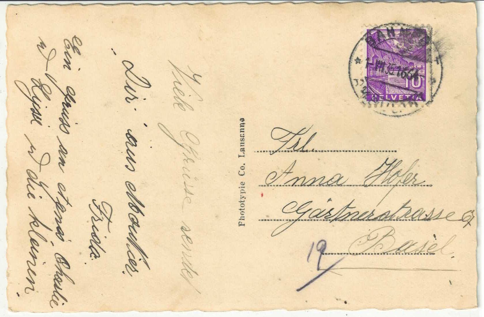 Cartoline postali: Moutier - Les gorges – Usato da Ettingen venduto da Kartenplanet 1