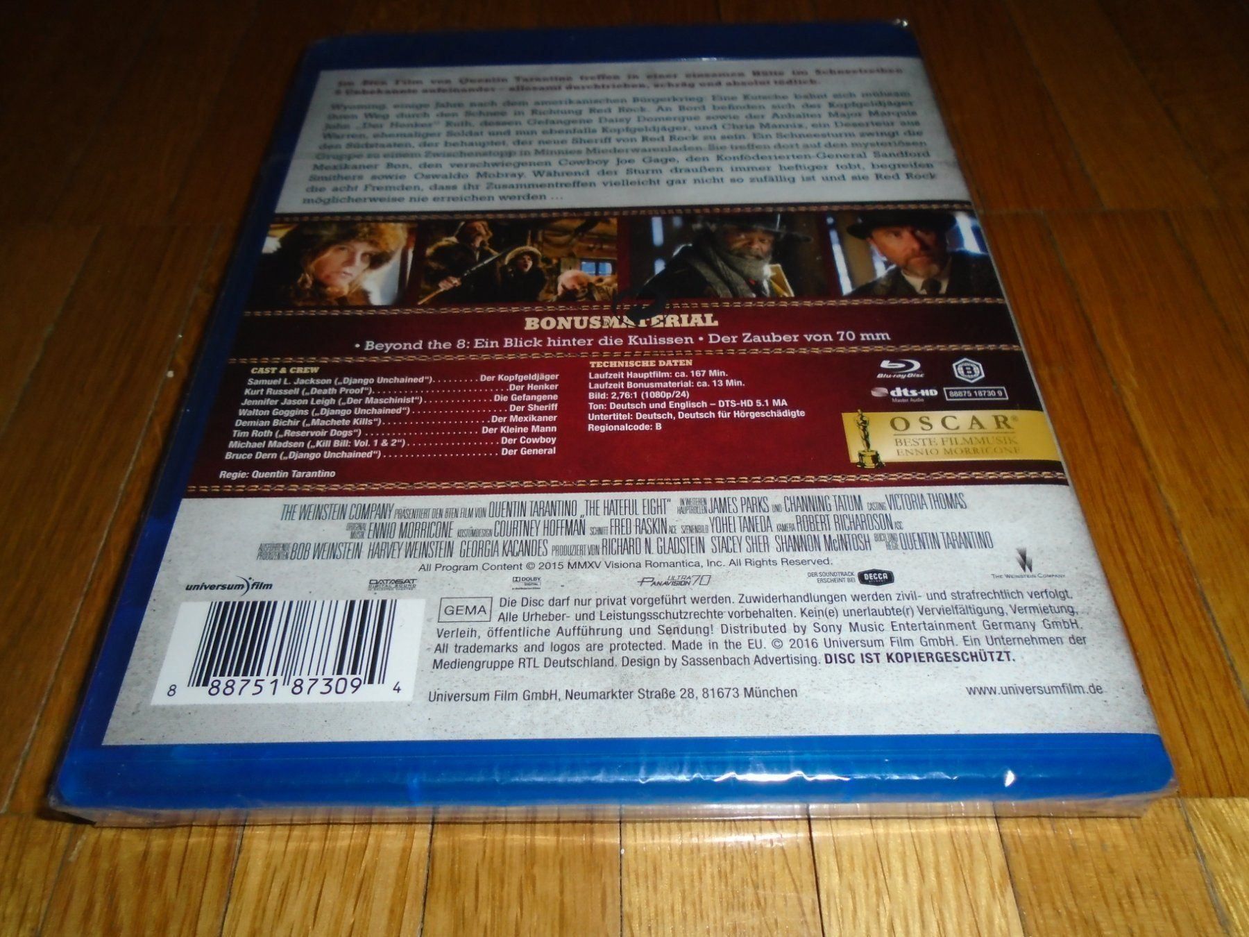 Alle DVDs: The Hateful 8 - BLU-RAY - UNCUT – Neu und originalverpackt aus Basel von havsok 1
