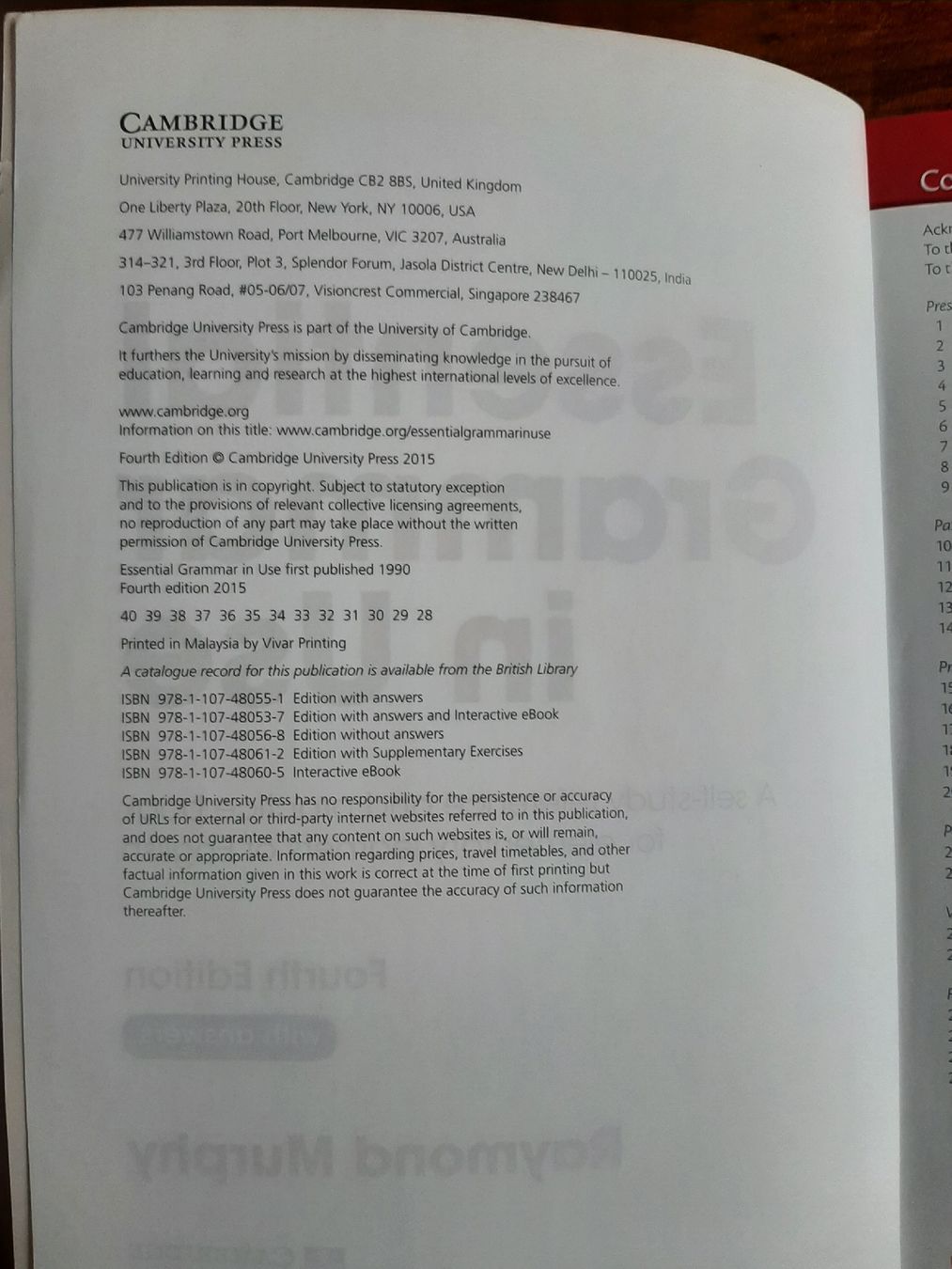 Libri: Englisch Grammatik Essential Grammar in Use – Nuovo (secondo la descrizione) da Rickenbach BL venduto da Oktober68 2