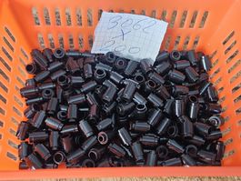 lego 3062 lot de 200 pièces Black Brick, Round 1 x 1