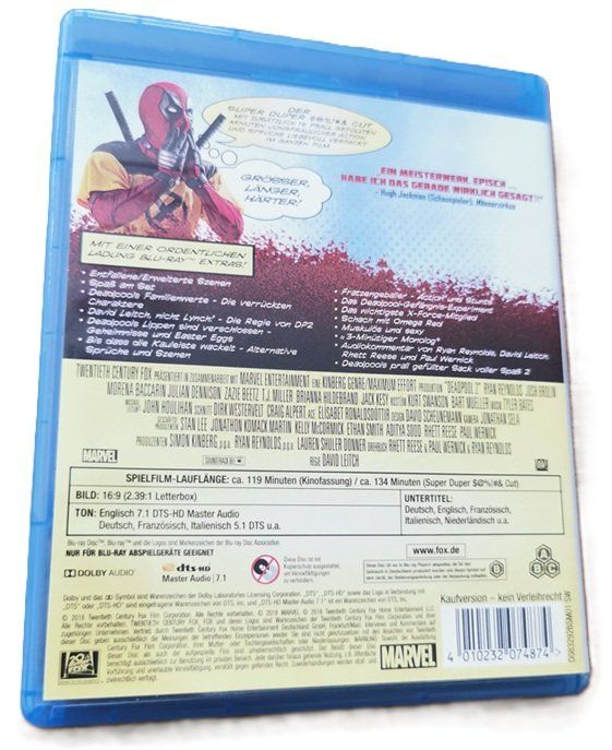 Alle DVDs: Deadpool 2 - super duper cut  (Blu-Ray) – Gebraucht aus Wilen b. Wollerau von morethanmusic 2