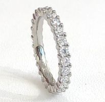 Voll-Alliance-Ring: 1.25ct., 750 Weissgold, statt 5.950 CHF