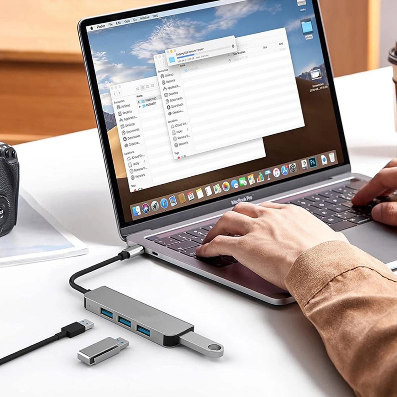 Hub & Switch: USB HUB 3.0 Adapter 4 Ports 5 Gbits PC Computer Splitter – Nuovo e nell'imballaggio originale da Rickenbach b. Wil venduto da Mysterion4 1