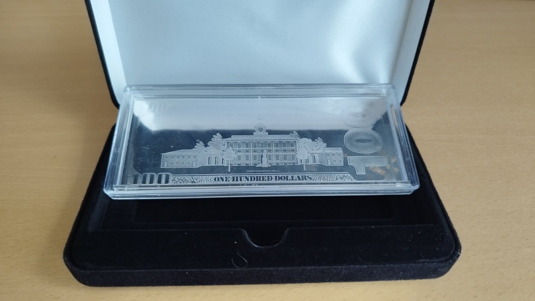 Metalli preziosi: 4 OZ Silberbarren 100 Dollar Note 2019 / .999 Silver – Usato da Zollikofen venduto da JerryNox 2