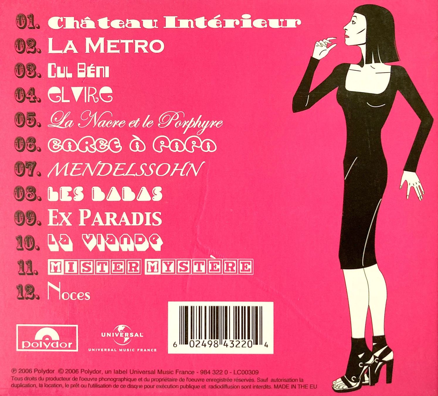 CD: BRIGITTE FONTAINE - LIBIDO (1 CD DIGIPACK) – Usato da Bottens venduto da hotter-than-hell 1