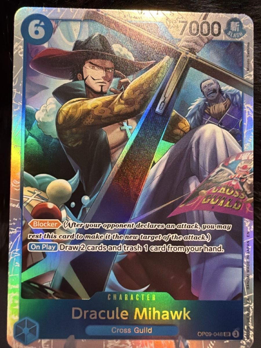Bandai Carte collezionabili: One Piece Dracule Mihawk – Nuovo (secondo la descrizione) da Kriens venduto da Ajiani