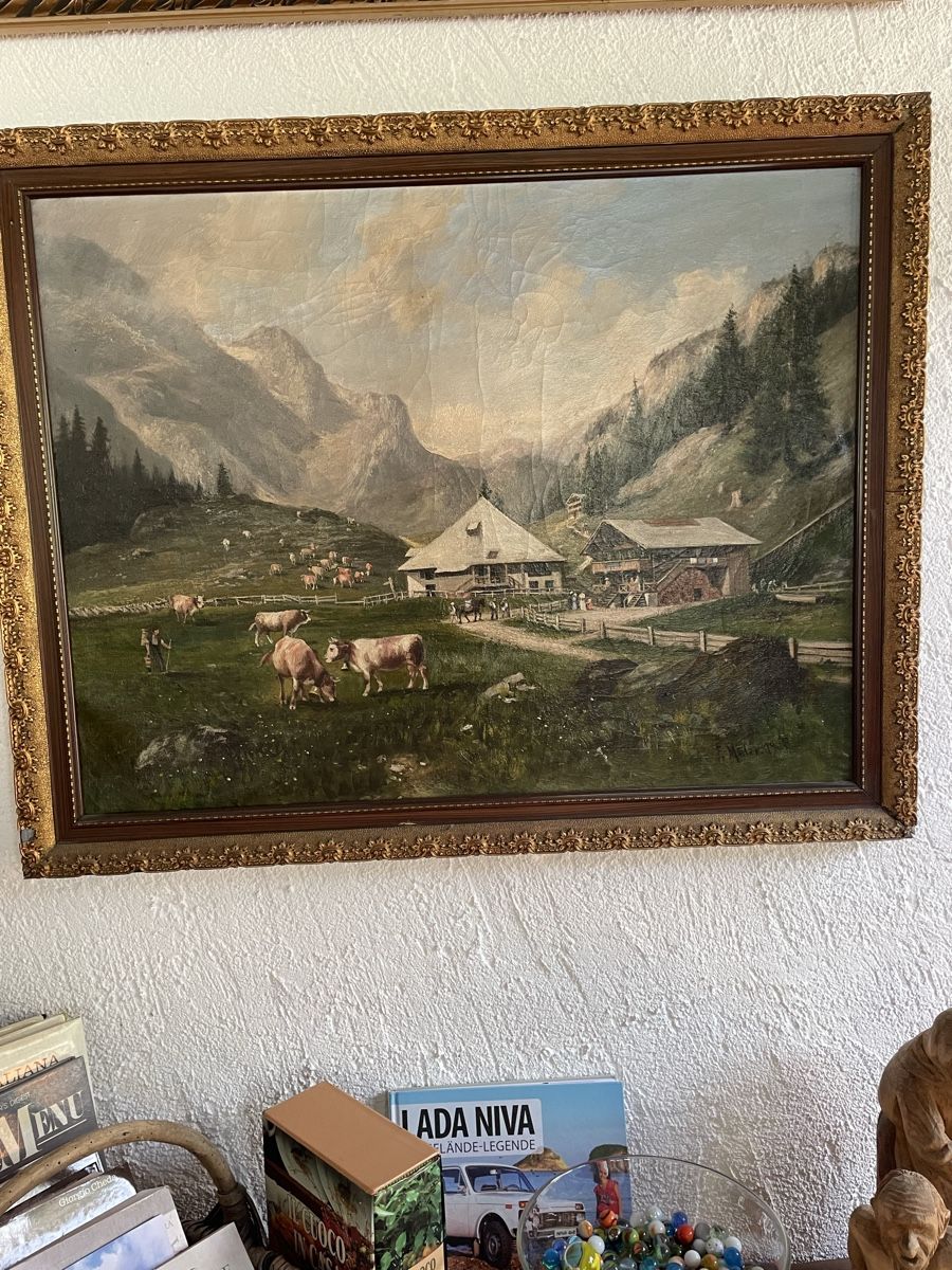 Gemälde: Bild Almlandschaft F.Müller 1905 – Gebraucht aus Hermetschwil-Staff von Naeppi99 2