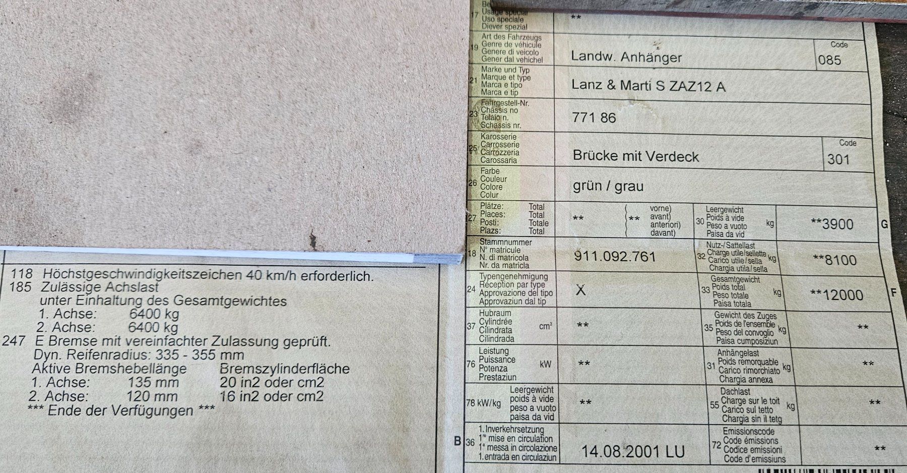 Rimorchi: Lkw Anhänger Jumbo – Usato da Langenbruck venduto da Hofi1977 4