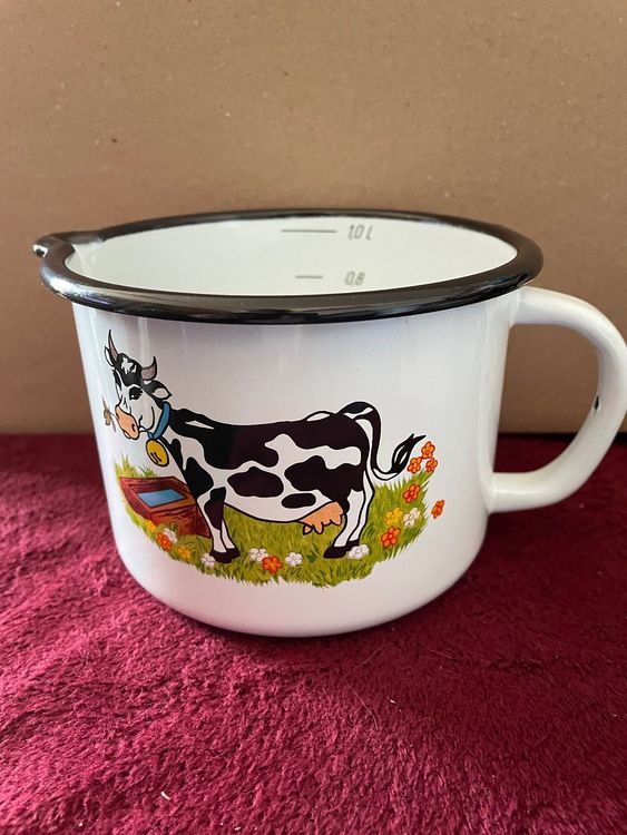 NAMAI Milchtopf Aus Aluminium – 12 Cm, Antihaftbeschichtet, Mit Ausgießer, Made In Italy