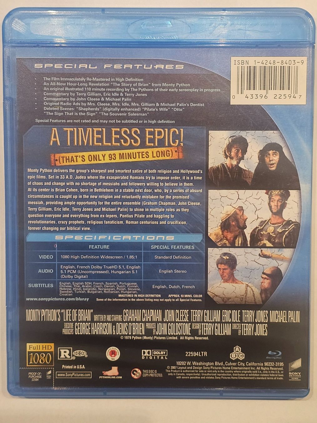 Alle DVDs: Blu-ray Monty Python Life of Brian Immaculate Edition – Gebraucht aus Würenlos von Keks 1