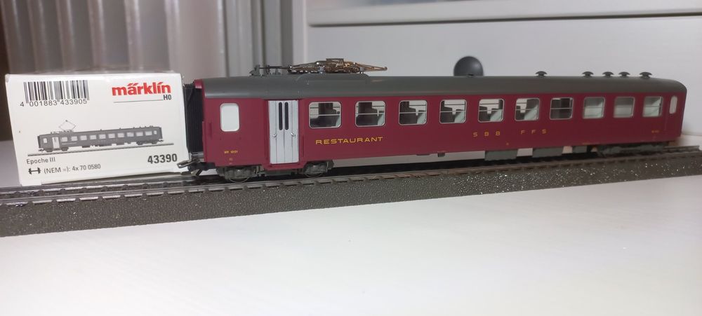 Märklin 43390 Sbb Leichtstahl Speisewagen WR 10121 H0 AC (Neu (gemäss ...