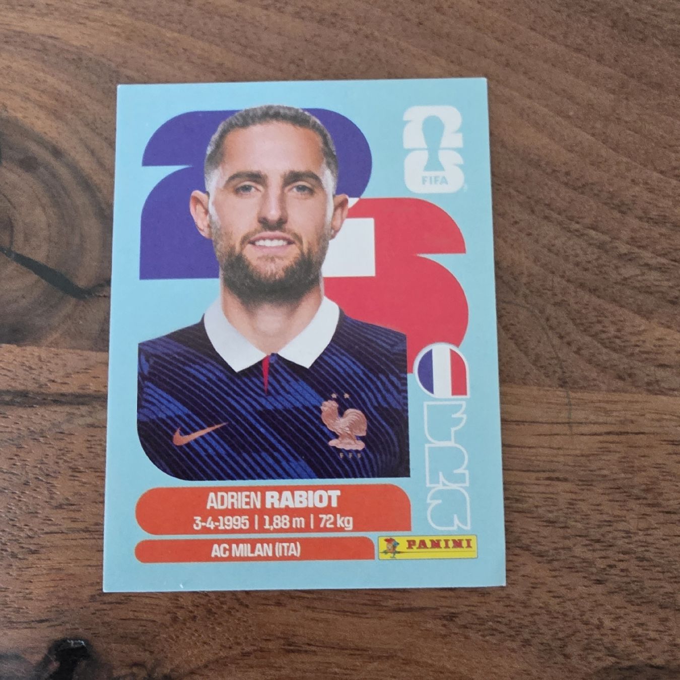 Panini Sammelbilder & Trading cards: Panini FRA12 Adrien Rabiot  – Neu und originalverpackt aus Buchs AG von LogoParts