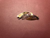 Elegante Brosche mit einem Diamant aus 18 Karat Gold Au 750