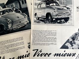 Lloyd Cars - 2 Alte Werbungen / Anciennes publicités 1958