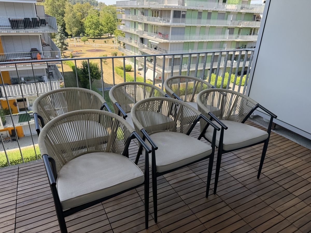 Sedie: 6 Gartenstühle Neu – Nuovo (secondo la descrizione) da Winterthur venduto da Mata0703 1
