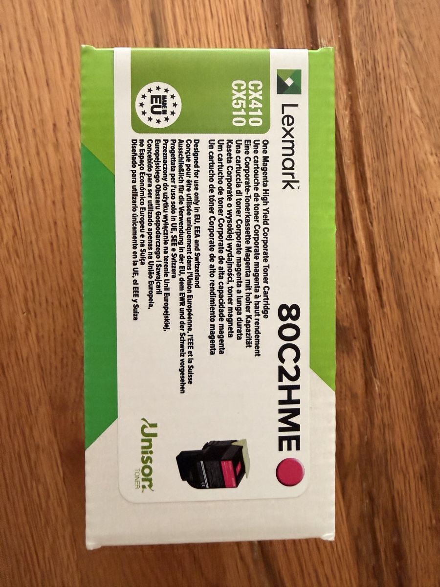 Lexmark Cartucce per stampanti & toner: Lexmark Druckerpatrone 80C2HME Magenta – Nuovo e nell'imballaggio originale da Rüschlikon venduto da swissnici 1